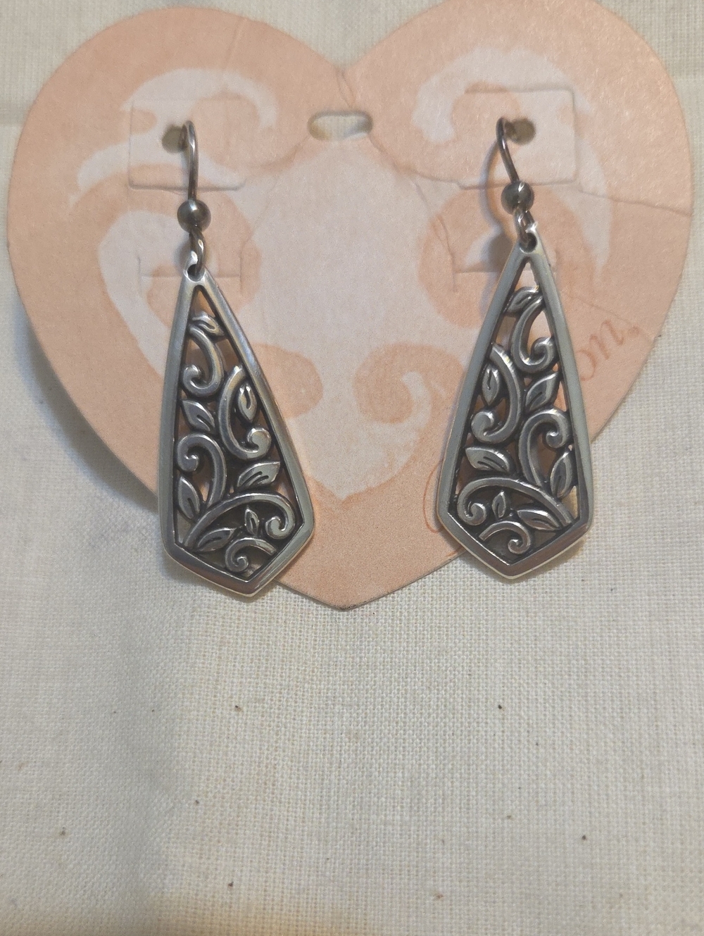 Brighton Silver Filigree Drop Earrings - Women's Jewelry
